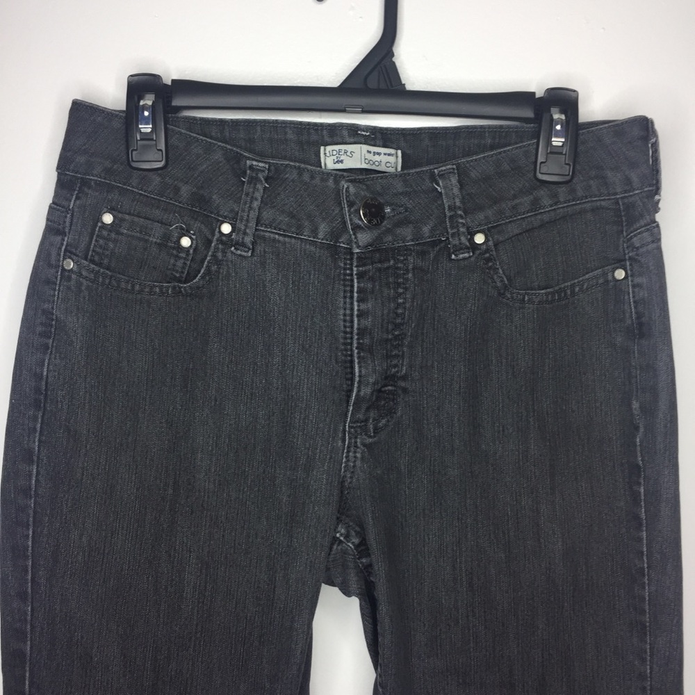 Riders by Lee 8P No Gap Waist Black Bootcut - Picture 3 of 8